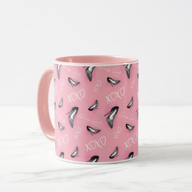 Gossip Girl High Heels Pattern Mug (Front Left)