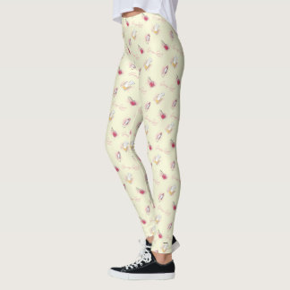 Gossip Girl Lipstick & Perfume Pattern Leggings