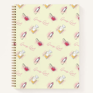 Gossip Girl Lipstick & Perfume Pattern Notebook