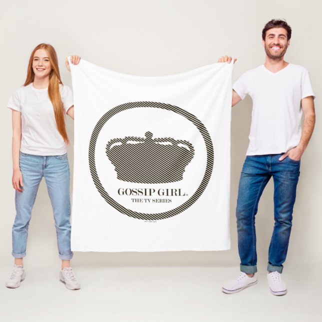 Gossip Girl TV Series Crown Icon Fleece Blanket (In Situ)