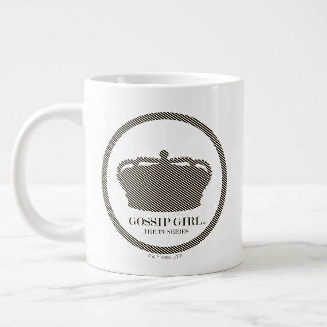 Gossip Girl TV Series Crown Icon Large Coffee Mug (Left)