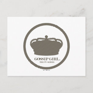 Gossip Girl TV Series Crown Icon Postcard