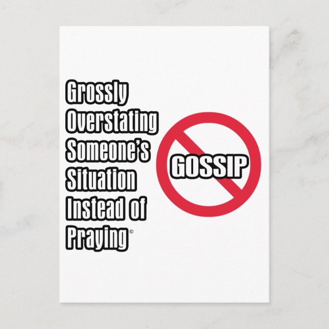 Gossip Postcard (Front)