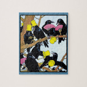 Gossiping Crows Jigsaw Puzzle