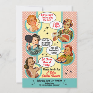 Gossiping Housewife Bridal Shower Invitation