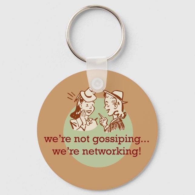 Gossiping Women Key Ring (Front)
