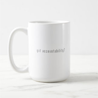 got accountability - clear coffee mug