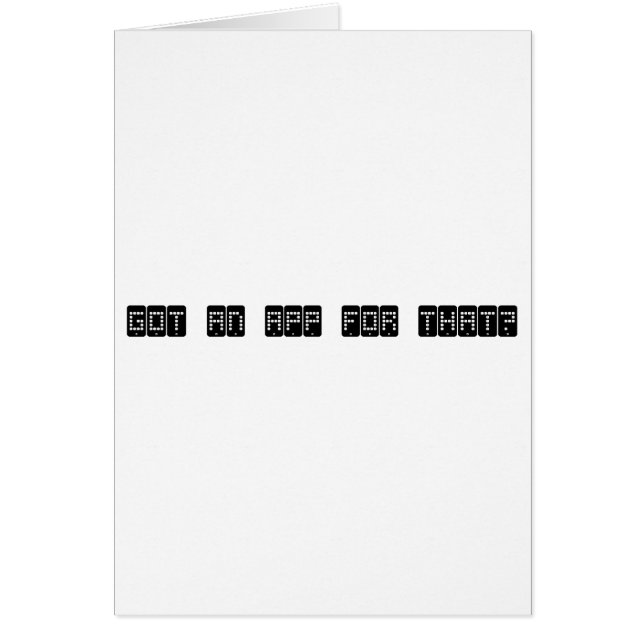 got an app for that ? (Front)