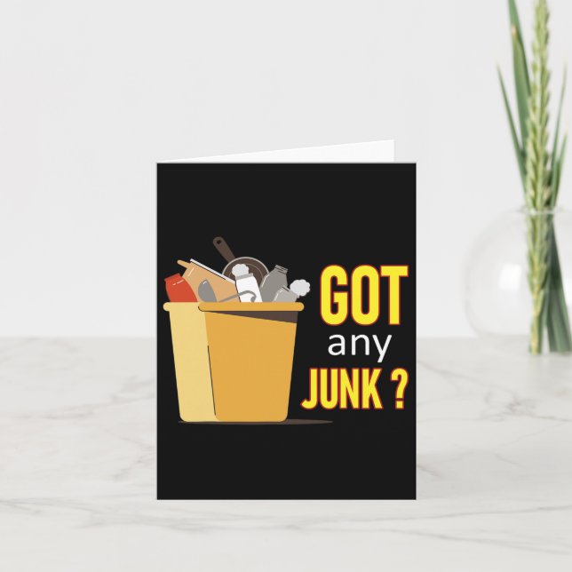 Got Any Junk Recycling Worker Recycling Scrapper C Card (Front)