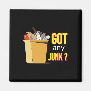 Got Any Junk Recycling Worker Recycling Scrapper C Magnet
