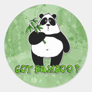 got bamboo? classic round sticker