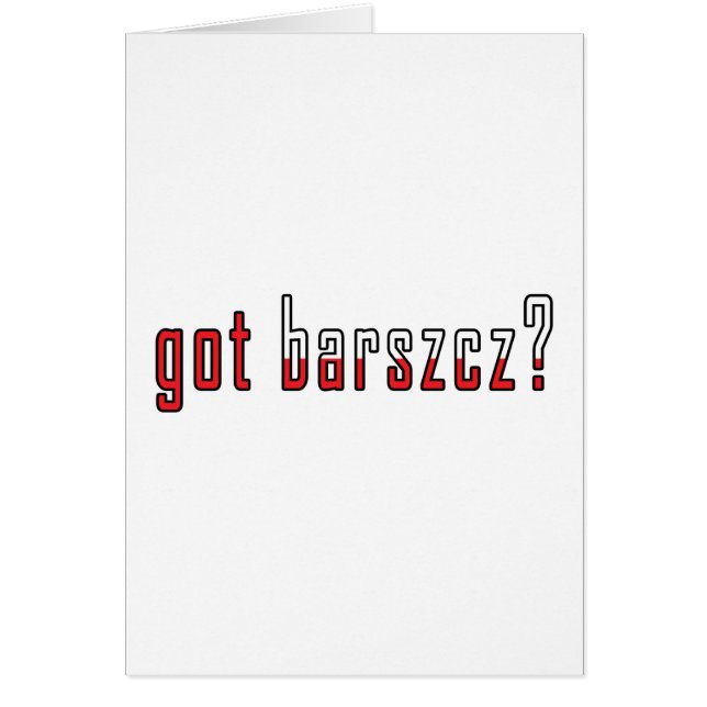 got barszcz? Flag (Front)
