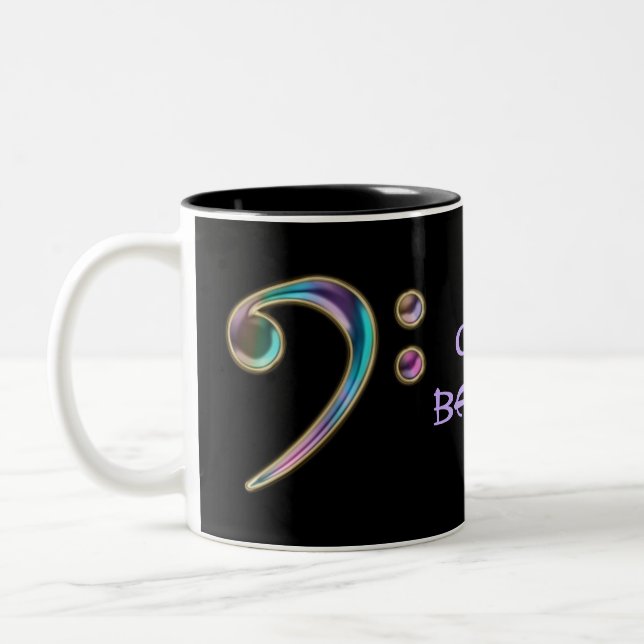 Got Bass? ~ Bass Clef Music Mug (Left)