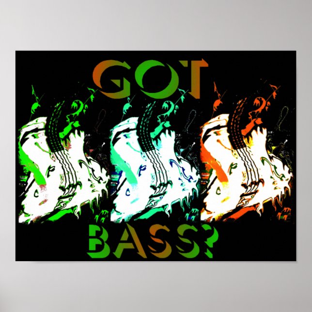 got bass neon poster (Front)
