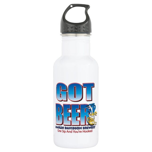 Got Beer Marlin Davidsons 532 Ml Water Bottle (Front)