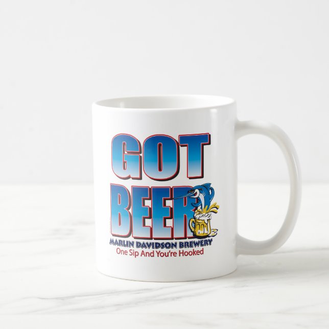 Got Beer Marlin Davidsons Coffee Mug (Right)
