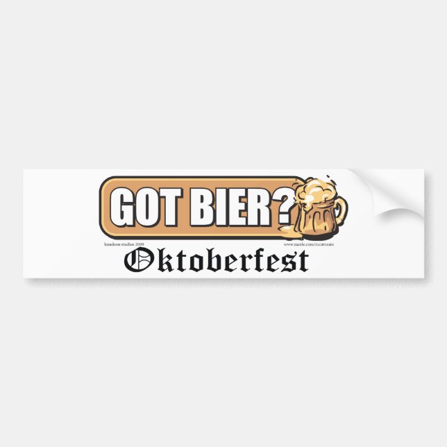 Got Bier - Bumper Sticker (Front)