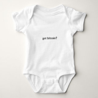 got bitcoin? Cryptocurrency Apparel Baby Bodysuit
