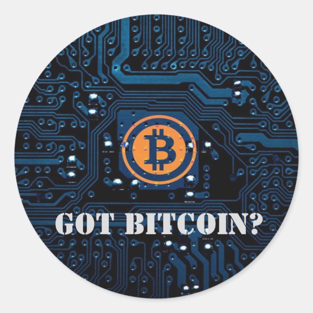 "Got Bitcoin?" Cryptocurrency Sticker (Front)