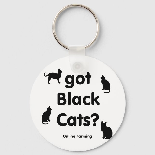 got black cats key ring (Front)