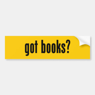 got books? bumper sticker