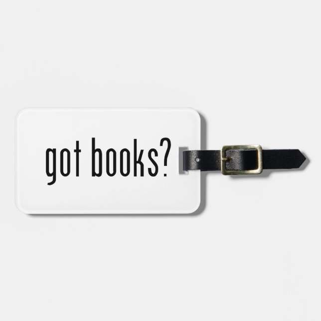 got books? luggage tag (Front Horizontal)