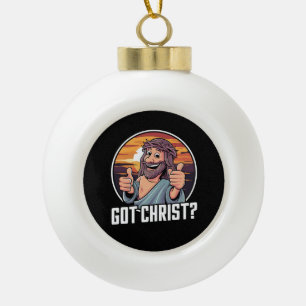 Got Buddy a Christ Christmas Jesus Religious Ceramic Ball Christmas Ornament