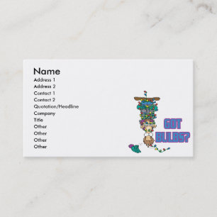 got bulbs funny xmas lights cartoon business card
