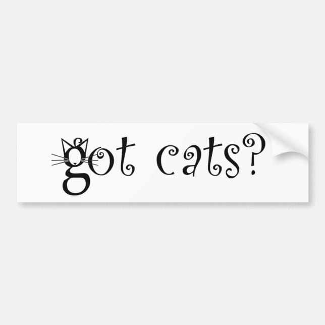 Got Cats Bumper Sticker (Front)