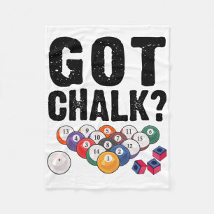 Got Chalk Pool Billiards Player Funny Fleece Blanket