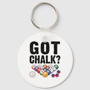 Got Chalk Pool Billiards Player Funny Key Ring