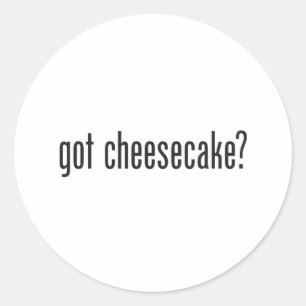 got cheesecake classic round sticker