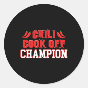 Got Chilli Funny Bbq Cook Off Classic Round Sticker