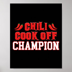 Got Chilli Funny Bbq Cook Off Poster