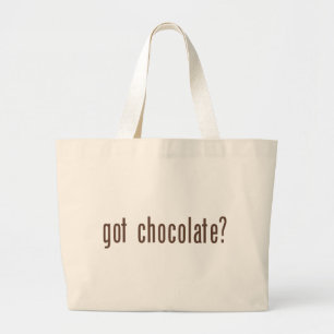 got chocolate? large tote bag