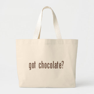 got chocolate? large tote bag