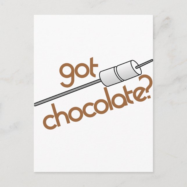 Got Chocolate? Postcard (Front)