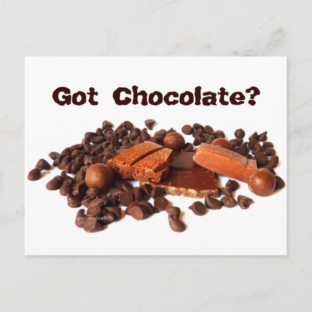 Got Chocolate? Postcard (Front)