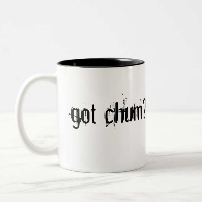 Got chum? shark mug (Left)