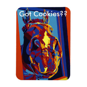 Got Cookies?? Horses in Primary Magnet