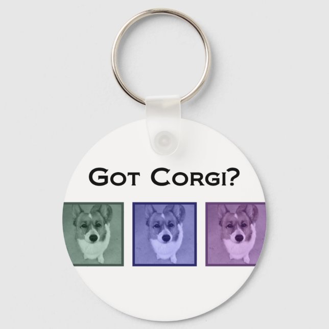Got Corgi? Cute Corgis Key Ring (Front)
