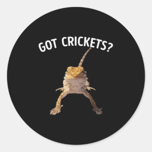 Got Crickets Bearded Dragon Shirt Classic Round Sticker