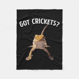 Got Crickets Bearded Dragon Shirt Fleece Blanket