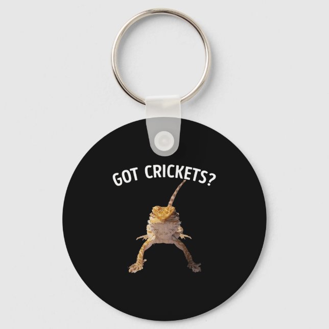 Got Crickets Bearded Dragon Shirt  Key Ring (Front)