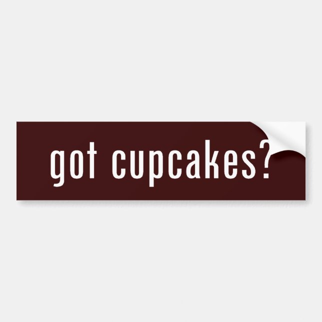 got cupcakes? bumper sticker (Front)