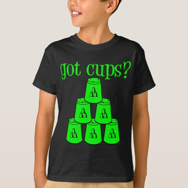GOT CUPS, neon green2 T-Shirt (Front)