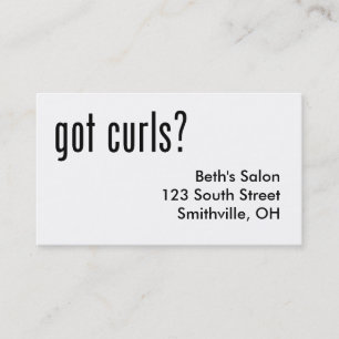 Got Curls? Appointment Card