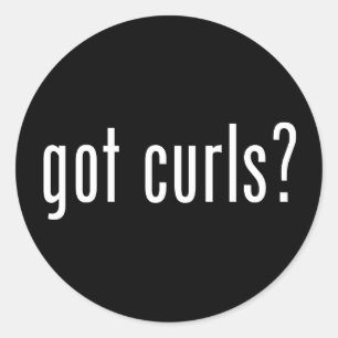 Got Curls? Classic Round Sticker