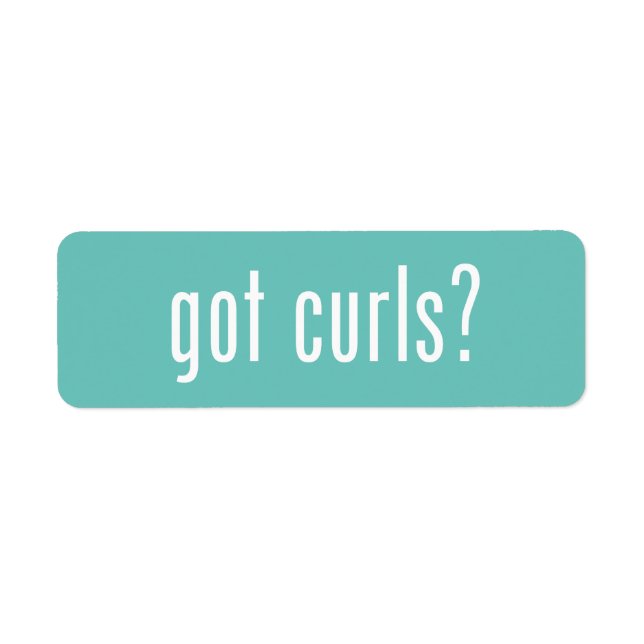 Got Curls? Return Address Label (Front)