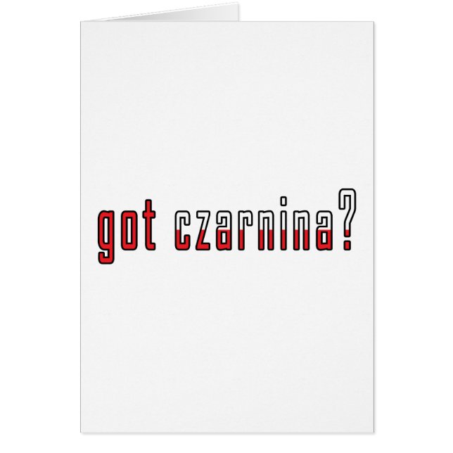 got czarnina? Flag (Front)